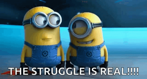 Minions Laughing Out The Struggle GIF