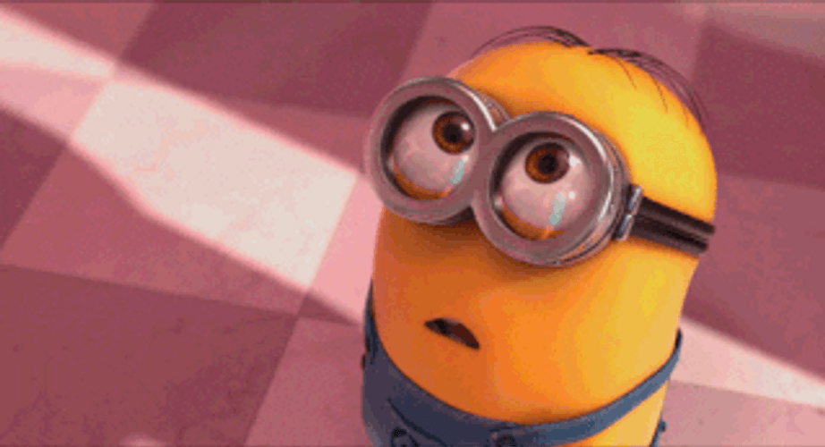 Minions Mike Looking Up GIF