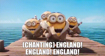 Minions Standing On Wooden Dock By Ocean GIF