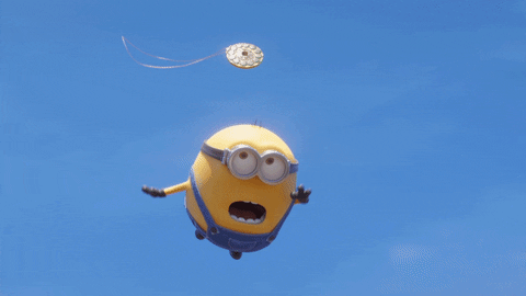 Minions: The Rise Of Gru Bird Falling GIF