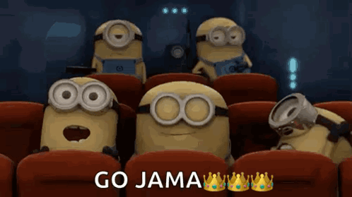 Minions Watching Movie Go Jama