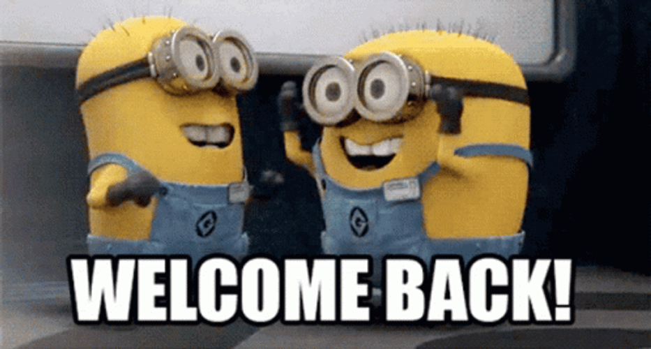 Minions Welcome Back! GIF