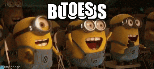 Minions With Btoess Text