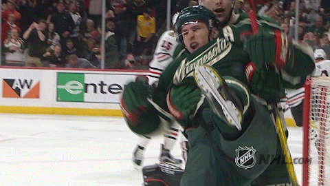 Minnesota Ice Hockey Score Celebration GIF