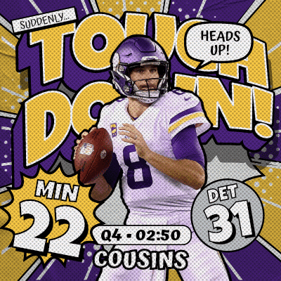 Minnesota Vikings Football Game Advertisement