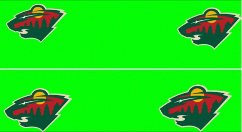 Minnesota Wild Logo on Green Background