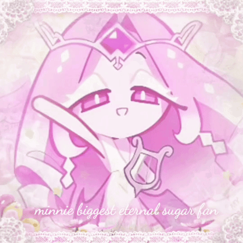 Minnie Biggest Eternal Sugar Fan Pink and White