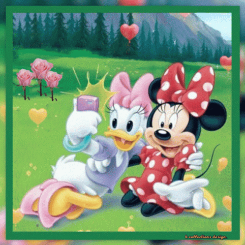 Minnie Mouse And Daisy Greets You Blessed Wednesday GIF