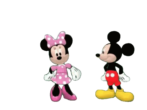 Minnie Mouse and Mickey Mouse Standing