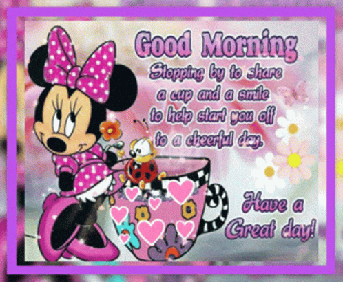 Minnie Mouse Disney Good Morning Great Day GIF