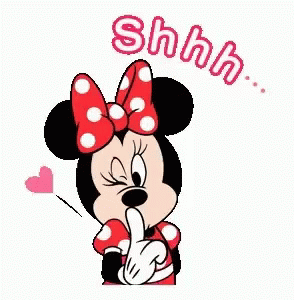 Minnie Mouse Shhh GIF
