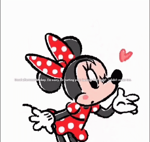 Minnie Mouse with Red Bow