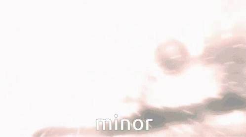 Minor Text on Pink and White Background