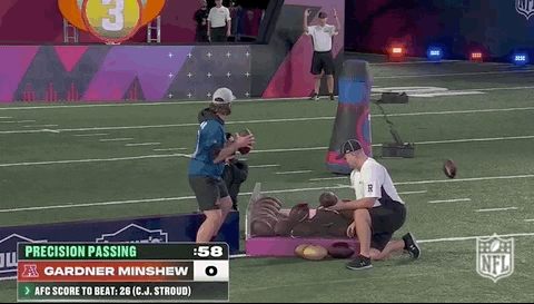 Minshew Hit Running Machine On Field GIF