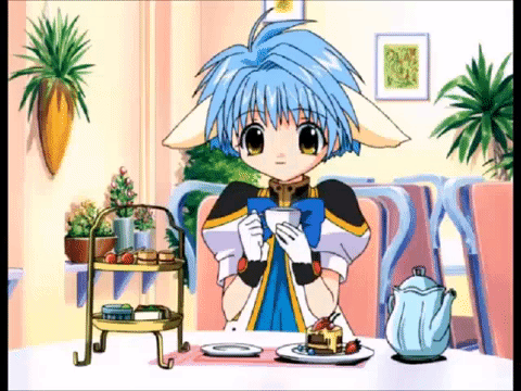 Mint Blancmanche Sips Tea GIF