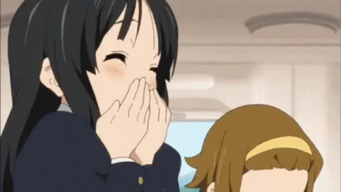 Mio Akiyama Giggling Anime Laughing GIF