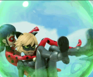 Miraculous Ladybug Cat Noir Stuck GIF