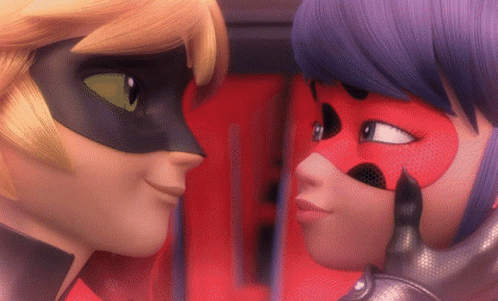 Miraculous Tales Couple Kiss GIF