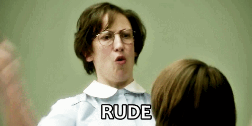 Miranda Hart Saying Rude GIF