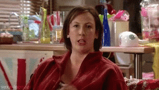 Miranda Hart Saying Saucy GIF