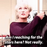 Miranda Priestly Am I Reaching For The Stars GIF