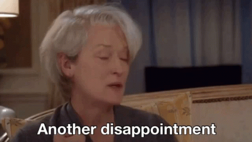 Miranda Priestly Another Disappointment GIF