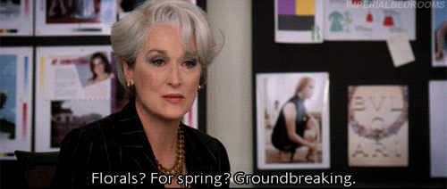 Miranda Priestly Florals GIF