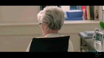 Miranda Priestly Taking Coffee GIF