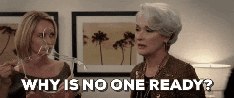 Miranda Priestly Why Is No One Ready GIF