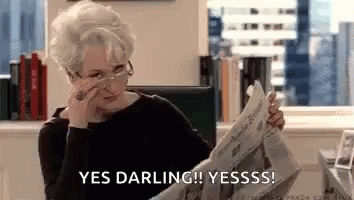 Miranda Priestly Yes Darling Yes GIF