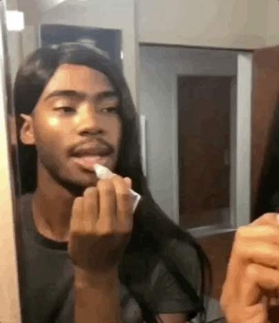 Man Slaying It In The Mirror GIF