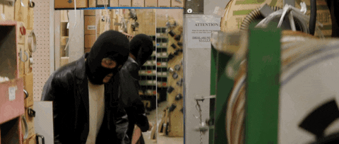 Masked Man In The Mirror GIF