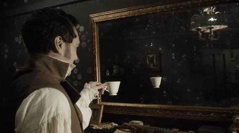 Cheers To The Mirror GIF