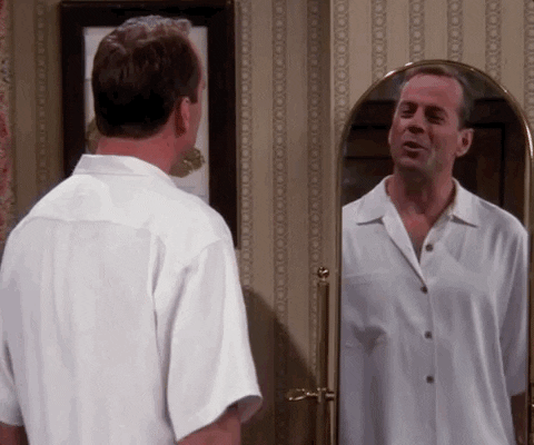 You're A Neat Guy Talking To Mirror GIF
