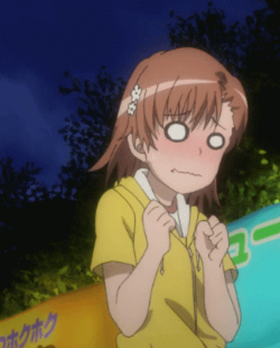 Misaka Mikoto Blushing While Talking GIF