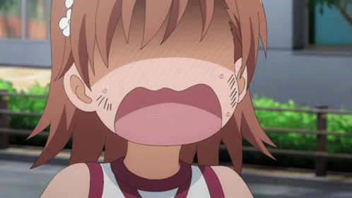 Misaka Mikoto Dreadful Reaction GIF