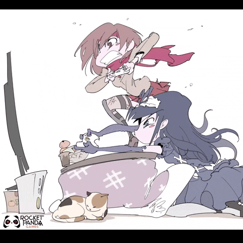 Misaka Mikoto Fighting Game Cartoon GIF