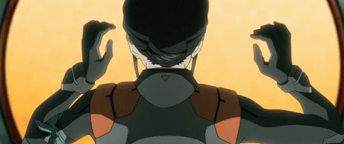 Misato Katsuragi Cool Anime Girl Hair Down GIF