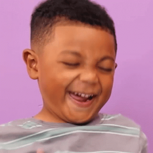 Mischievous Cute Boy Giggle GIF
