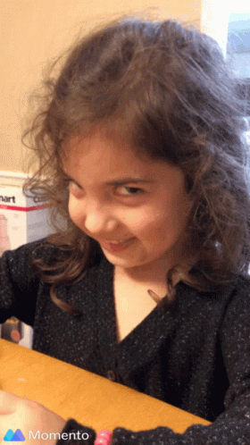 Mischievous Cute Girl Eyebrow Raise GIF