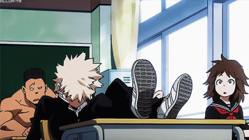 Mischievous Katsuki Bakugo Thumbs Up GIF