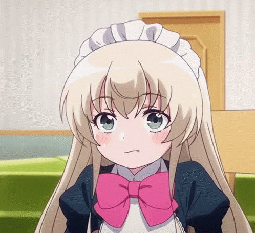 Misha Takanashi Flustered Uzamaid Anime GIF