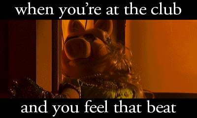 Miss Piggy At A Club GIF