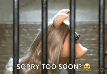 Miss Piggy Behind Bars Sorry Too Soon GIF