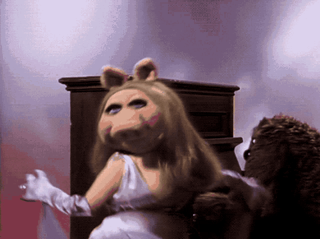 Miss Piggy Dancing Twerking To Piano GIF