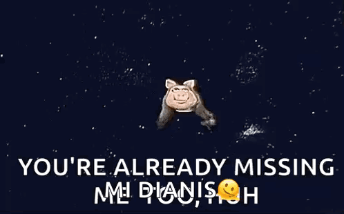 Miss Piggy From The Muppet Show Is Smiling And Says " You 'Re Already Missing " GIF