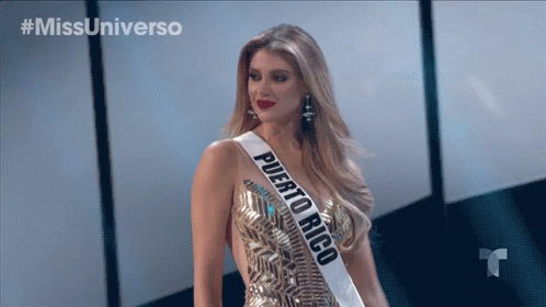 Miss Puerto Rico Evening Gown Walk GIF