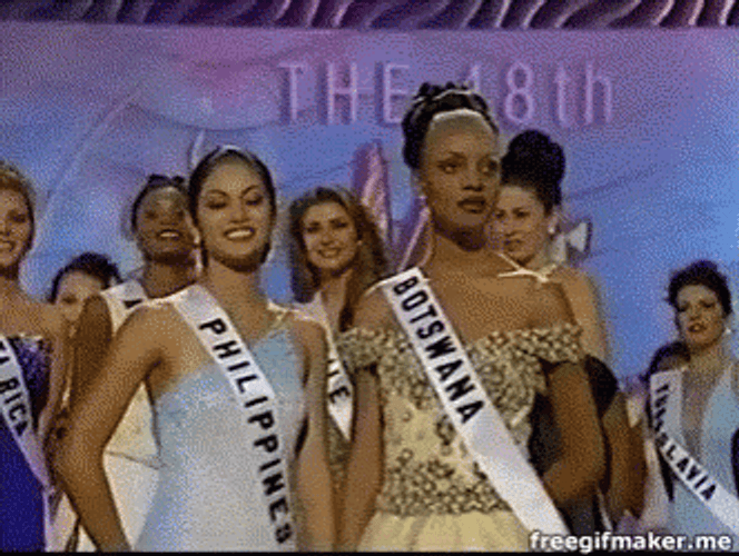 Miss Universe 1999 Botswana GIF