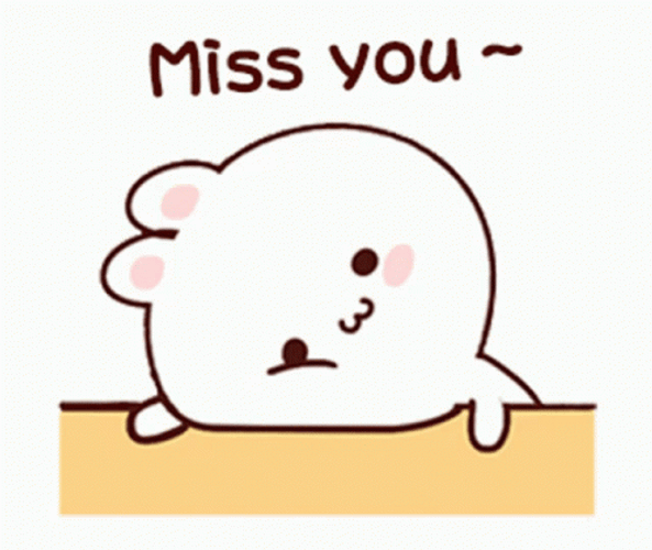 Miss You Cute Bunny GIF
