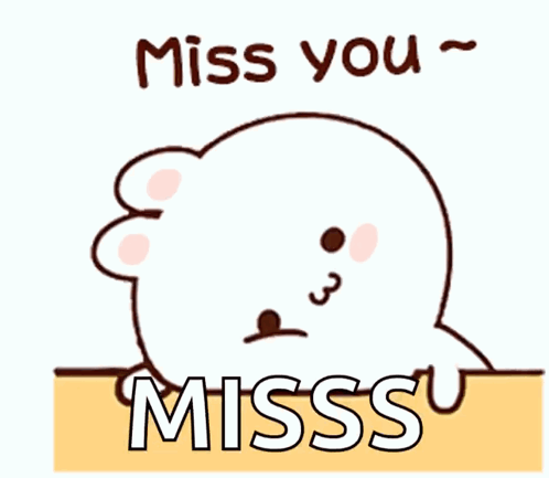 Miss You Misss Cartoon Bear